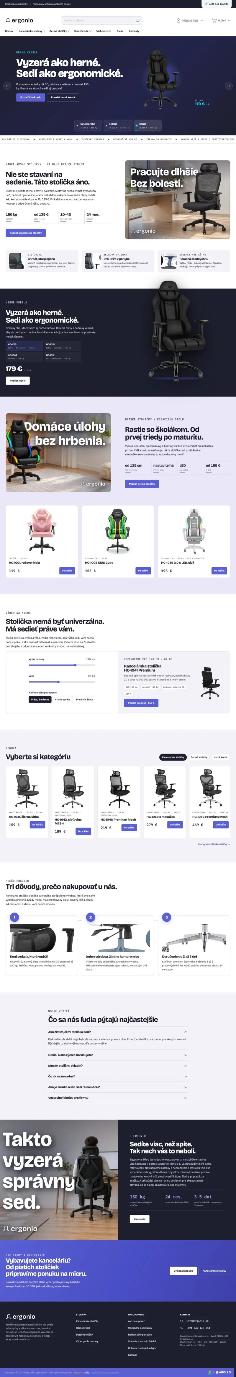 Ergonio — Web Ergonio — Web od Yummy ads