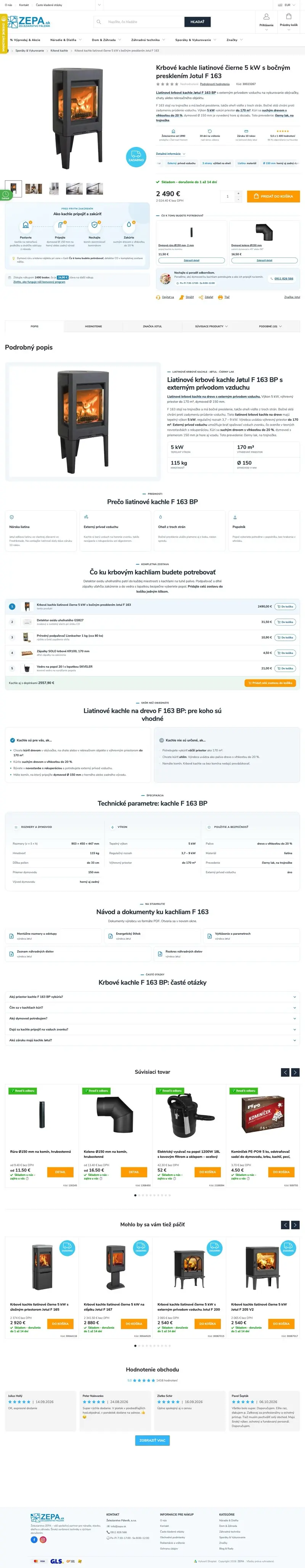 ZEPA — Produktová podstránka od Yummy ads